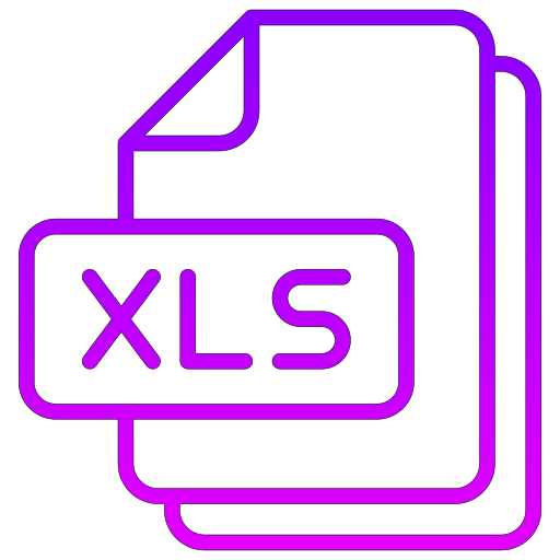 xls Generic gradient outline icon