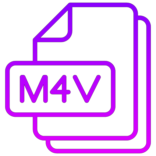 M4v Generic gradient outline icon