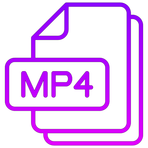 mp4 Generic gradient outline ikona