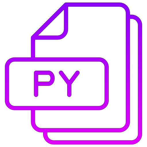 Py Generic gradient outline icon