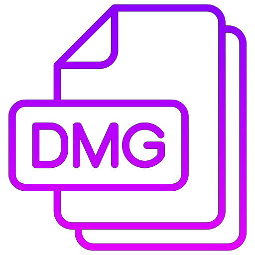 dmg-bestand Generic gradient outline icoon