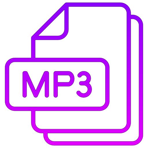 Mp3 file Generic gradient outline icon