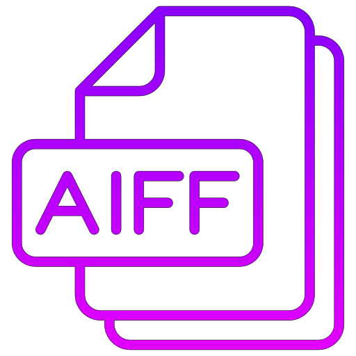 Aiff Generic gradient outline icon