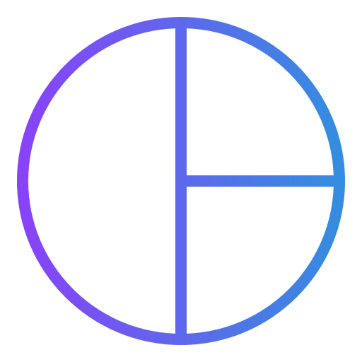 Pie chart Generic gradient outline icon