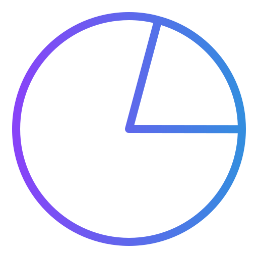 Pie chart Generic gradient outline icon