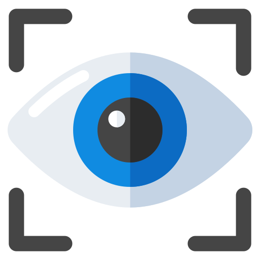 Iris recognition Generic color fill icon