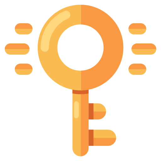 Key Generic color fill icon