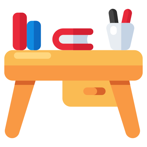 mesa de estudo Generic color fill Ícone