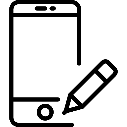 smartphone Basic Miscellany Lineal icona
