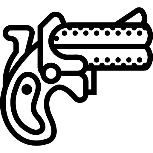 pistolet Basic Miscellany Lineal ikona