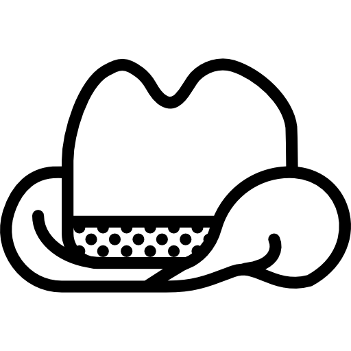 kowbojski kapelusz Basic Miscellany Lineal ikona