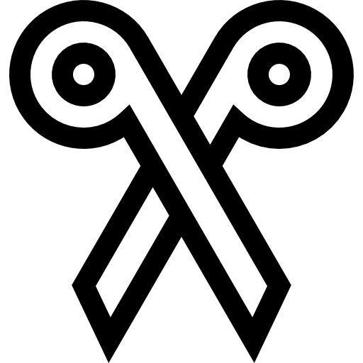 tijeras Basic Straight Lineal icono