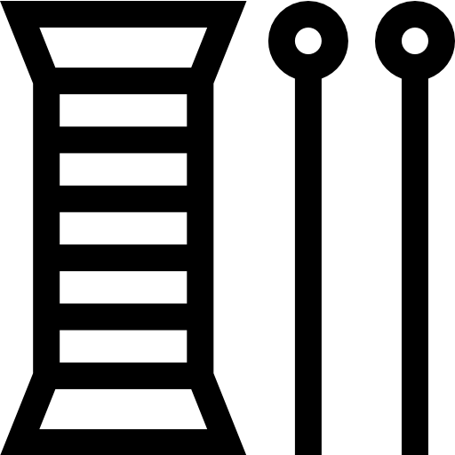 carrete de hilo Basic Straight Lineal icono