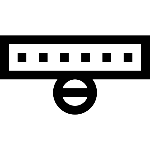 coleira Basic Straight Lineal Ícone