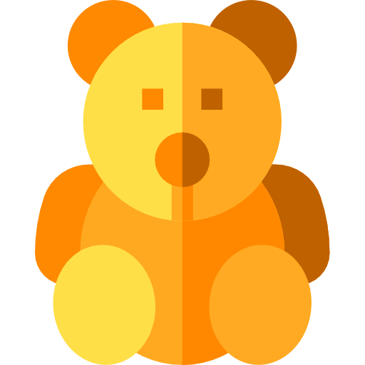 teddybär Basic Straight Flat icon