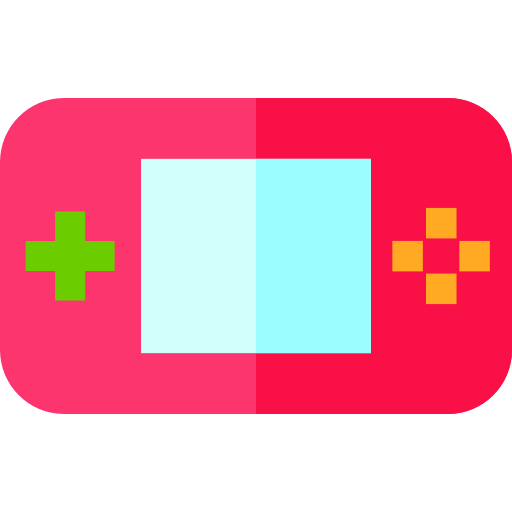 spelcomputer Basic Straight Flat icoon