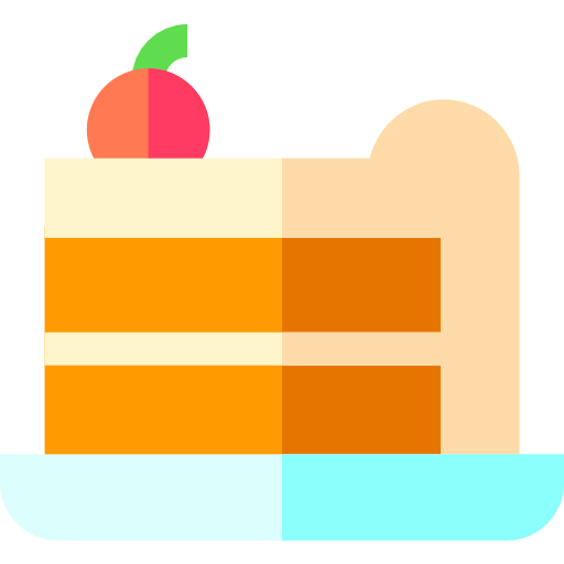 gâteau Basic Straight Flat Icône