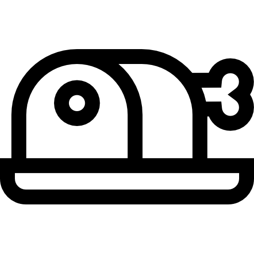 noga z szynki Basic Straight Lineal ikona