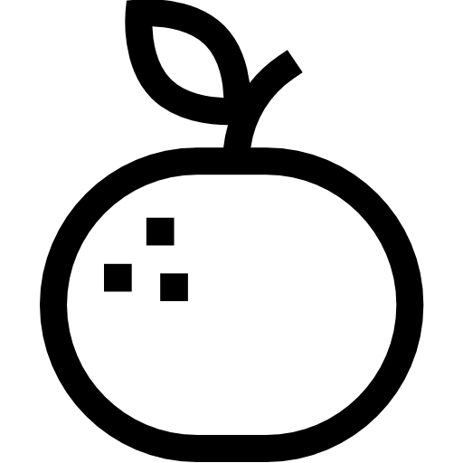 タンジェリン Basic Straight Lineal icon