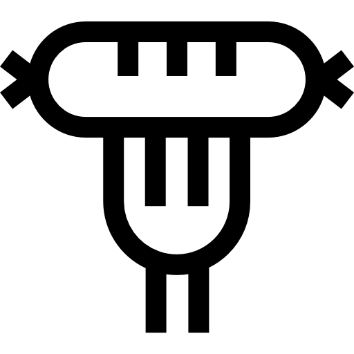 salchicha Basic Straight Lineal icono