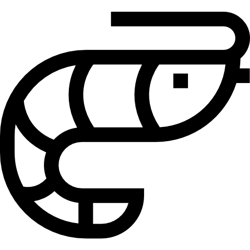새우 Basic Straight Lineal icon