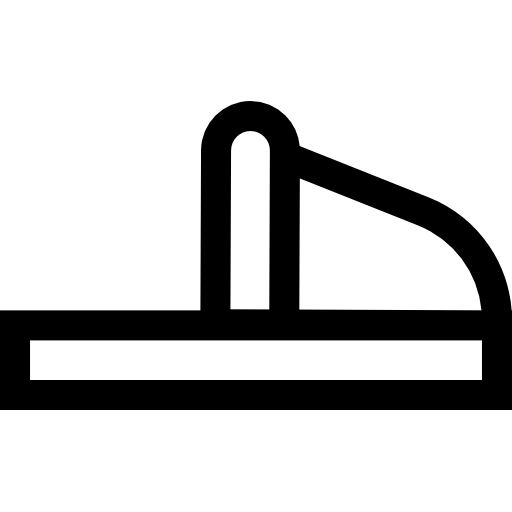 pantofel Basic Straight Lineal ikona