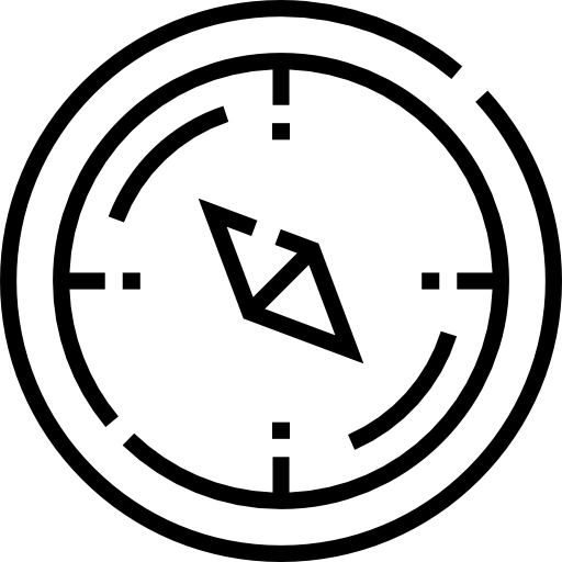方位磁針 Detailed Straight Lineal icon
