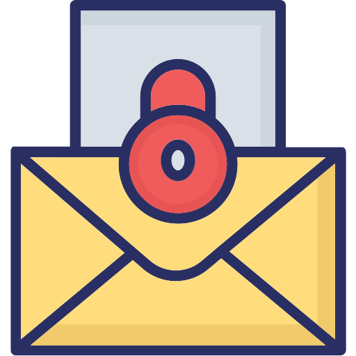 e-mail crittografata Generic color lineal-color icona