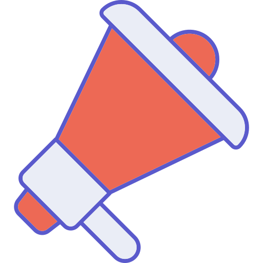 메가폰 Generic color lineal-color icon