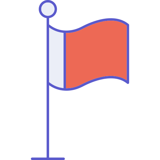 フラグ Generic color lineal-color icon
