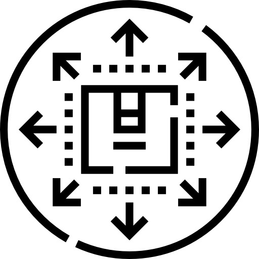 logistik Detailed Straight Lineal icon