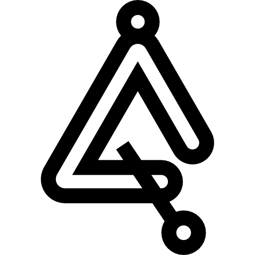 triangle Basic Straight Lineal Icône