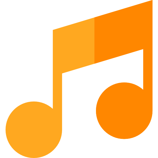 musik note Basic Straight Flat icon