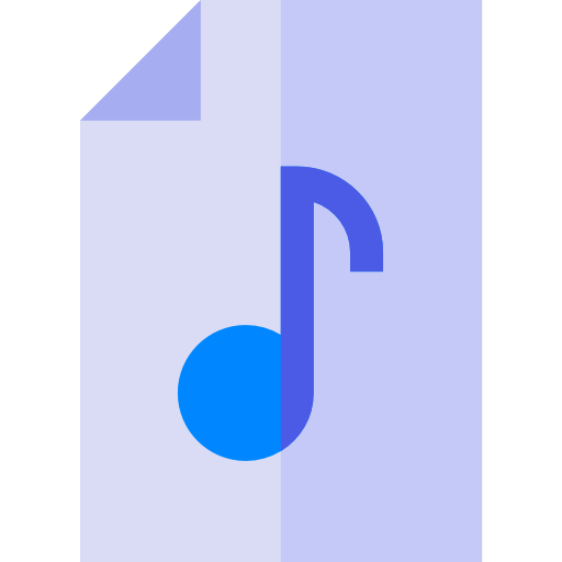 음악 파일 Basic Straight Flat icon