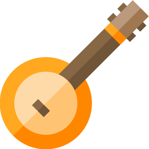 banjo Basic Straight Flat icon