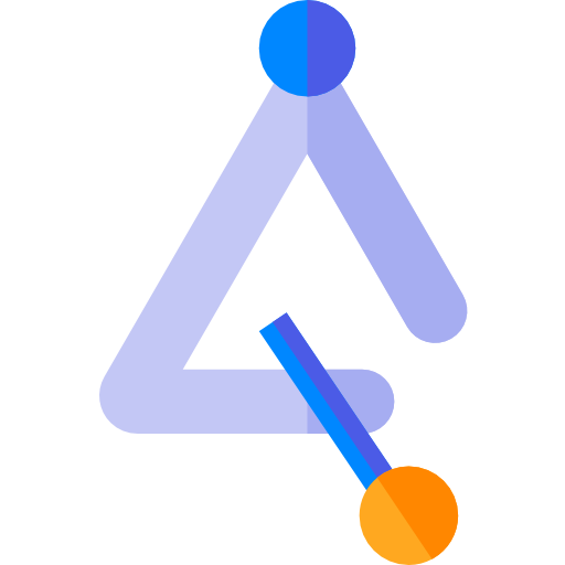 Triangle Basic Straight Flat icon