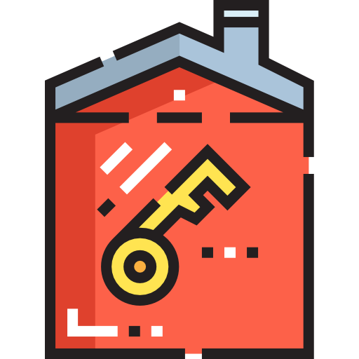 seguridad de casa Detailed Straight Lineal color icono
