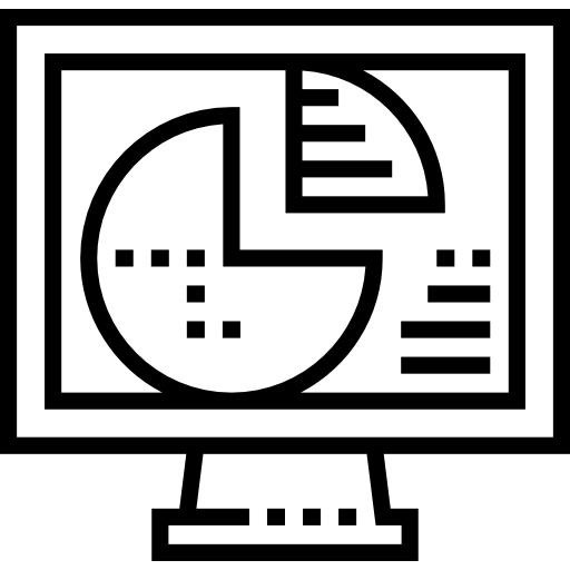 Analysis Detailed Straight Lineal icon