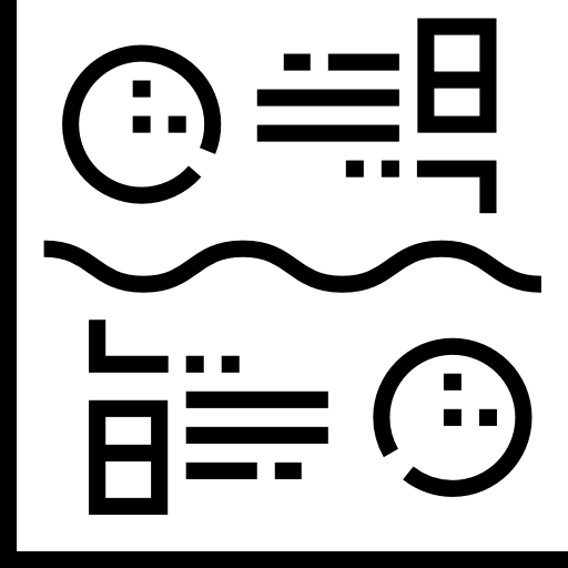 grafico Detailed Straight Lineal icono