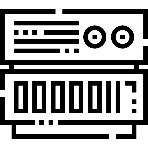 サーバ Detailed Straight Lineal icon