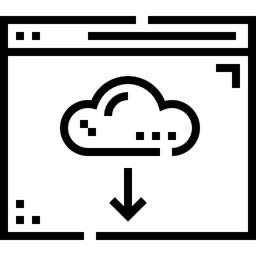 雲 Detailed Straight Lineal icon