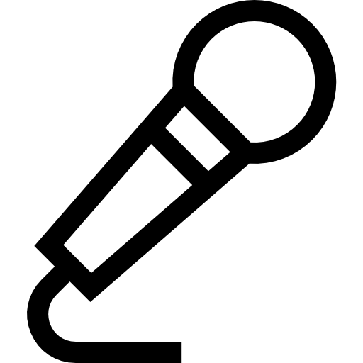 마이크로폰 Basic Straight Lineal icon