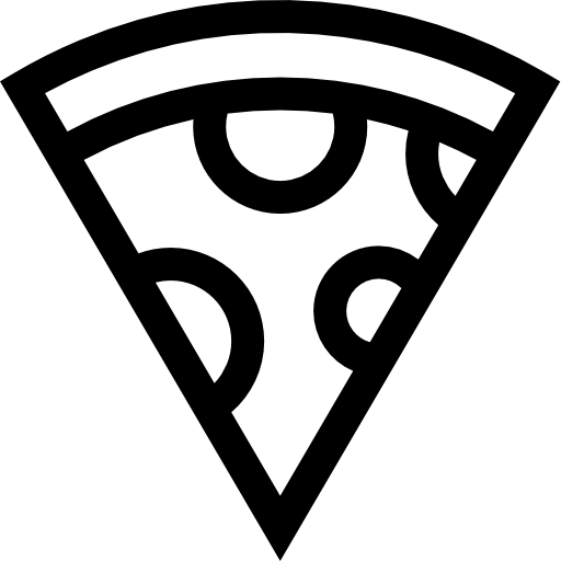 ピザのスライス Basic Straight Lineal icon