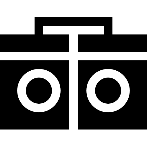 ラジカセ Basic Straight Filled icon