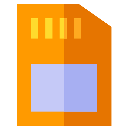 메모리 카드 Basic Straight Flat icon