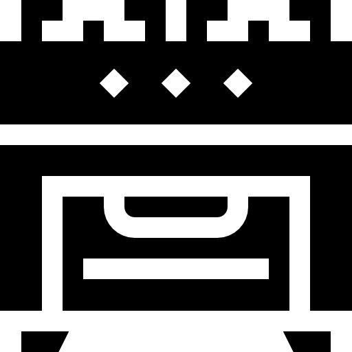 estufa Basic Straight Filled icono