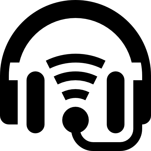 auricular Basic Straight Filled icono