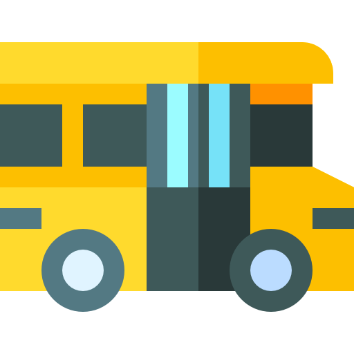 버스 Basic Straight Flat icon