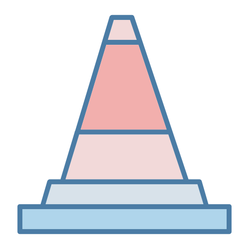 stożek Generic color lineal-color ikona