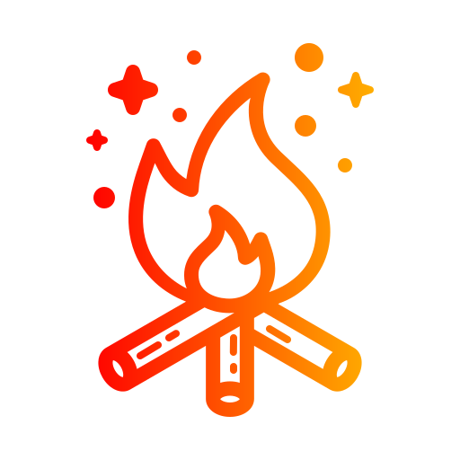 Bonfire Generic gradient outline icon